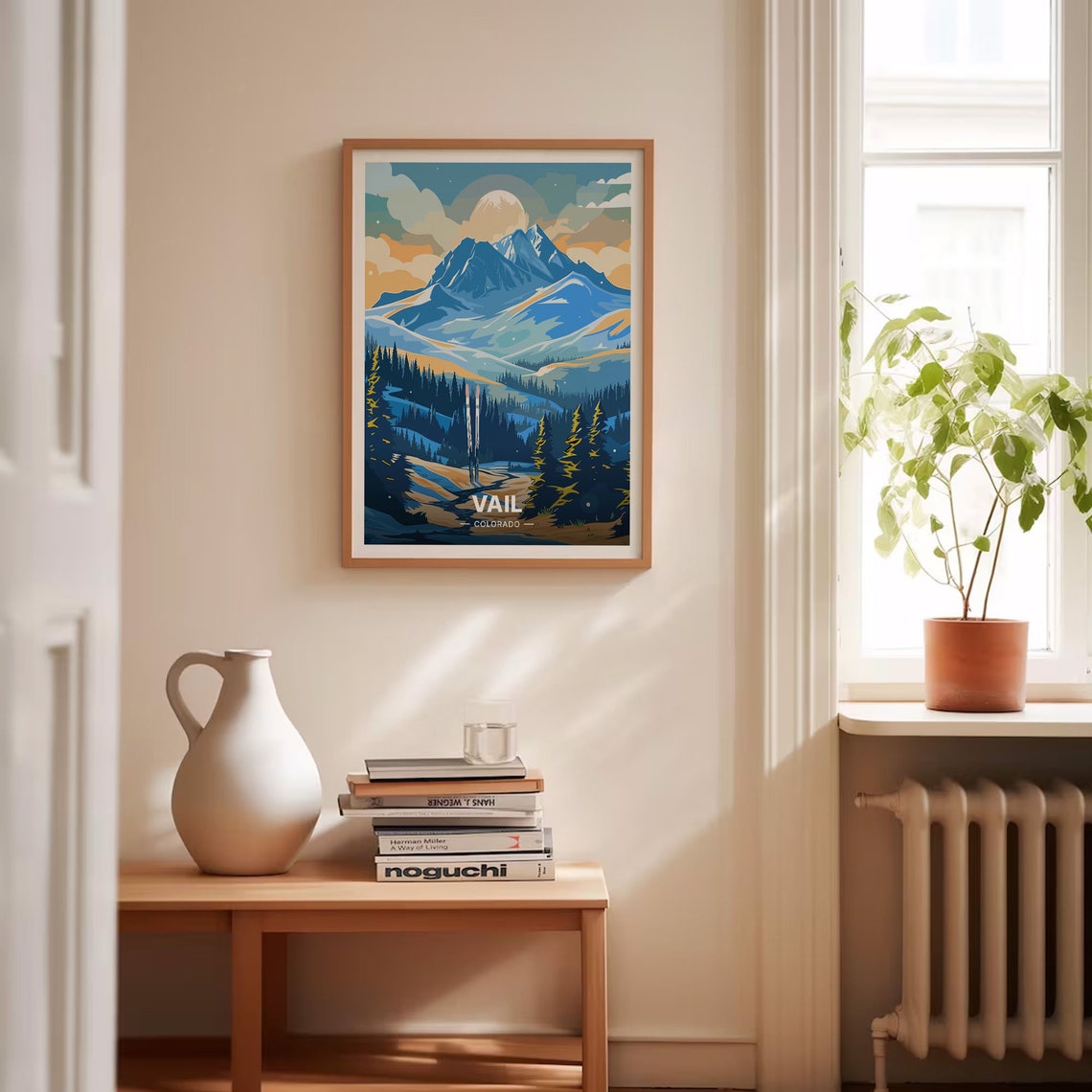 Vail Colorado Snowy Alpine Peaks Ski Resort Retreat Travel Poster - Image 4