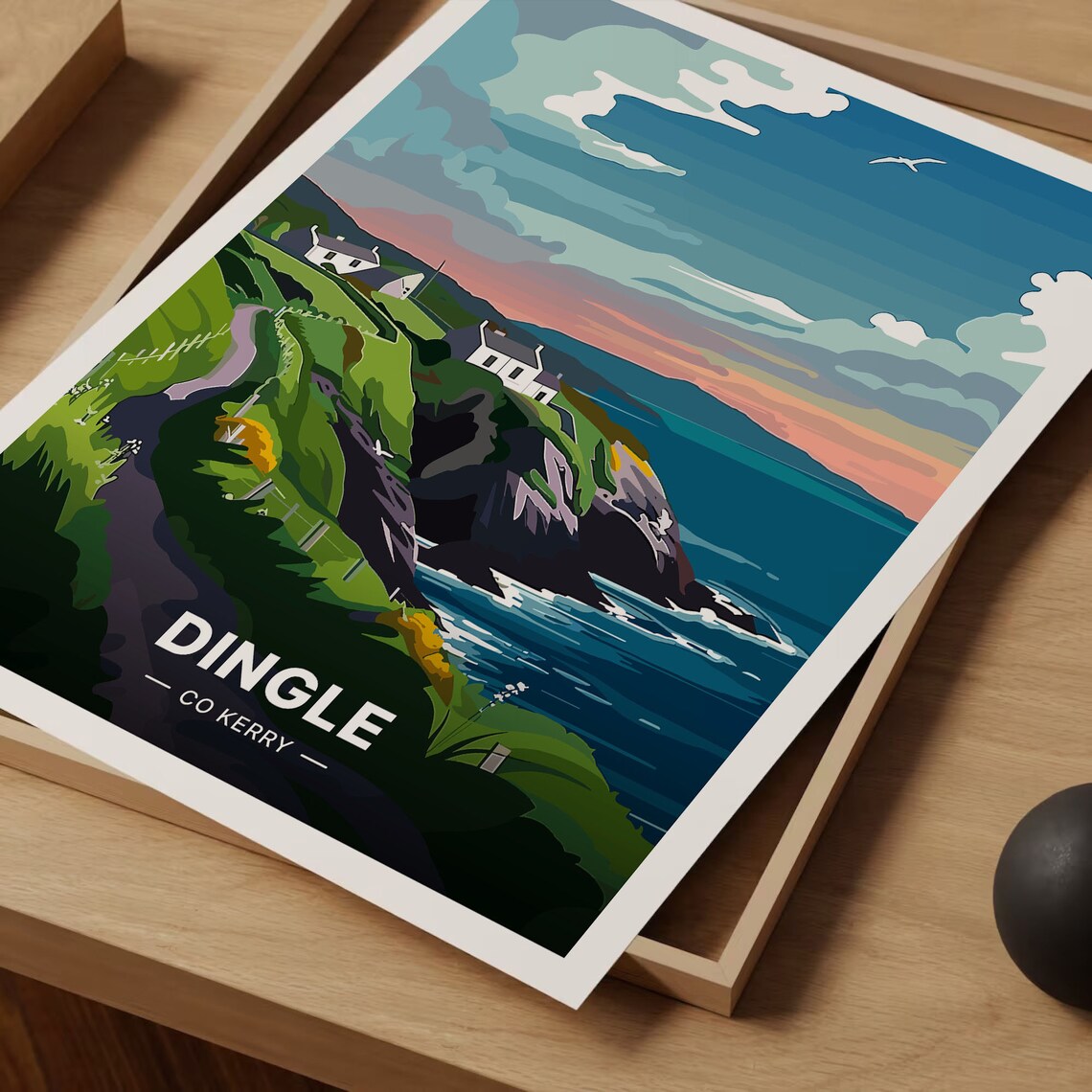 Dingle Peninsula Vintage Travel Poster, Ireland - Image 3