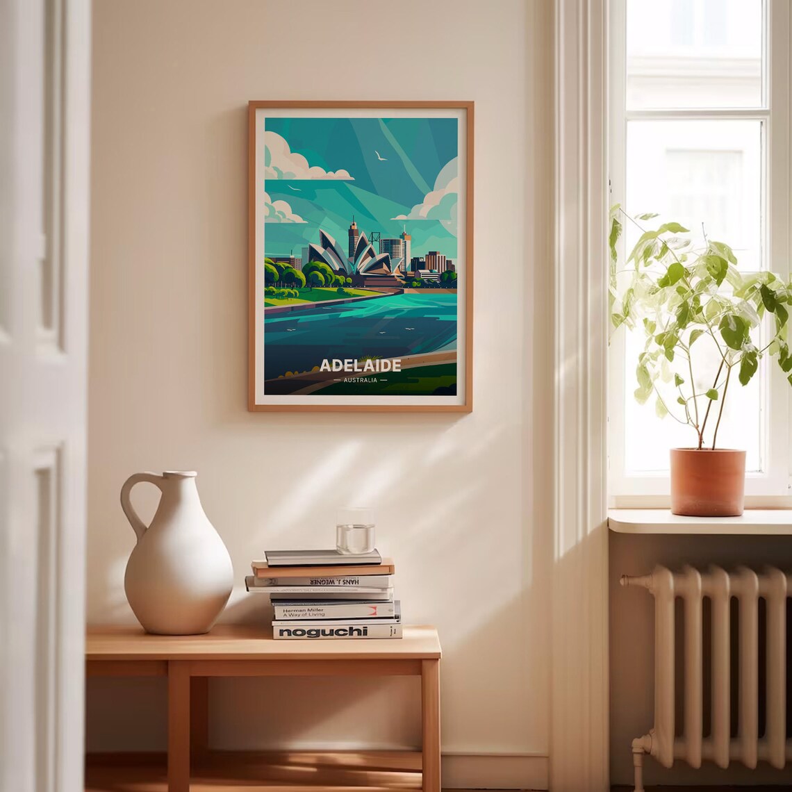 Adelaide Australia Harbour Skyline Sail Roof Building Travel Poster - Image 4