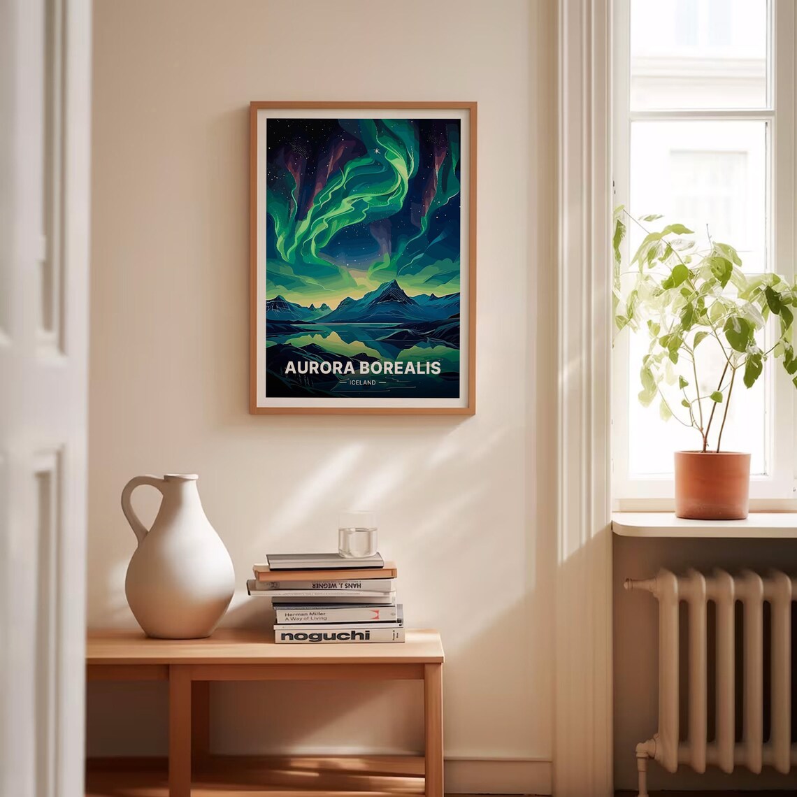 Aurora Borealis Home Office Wall Art Print - Image 4