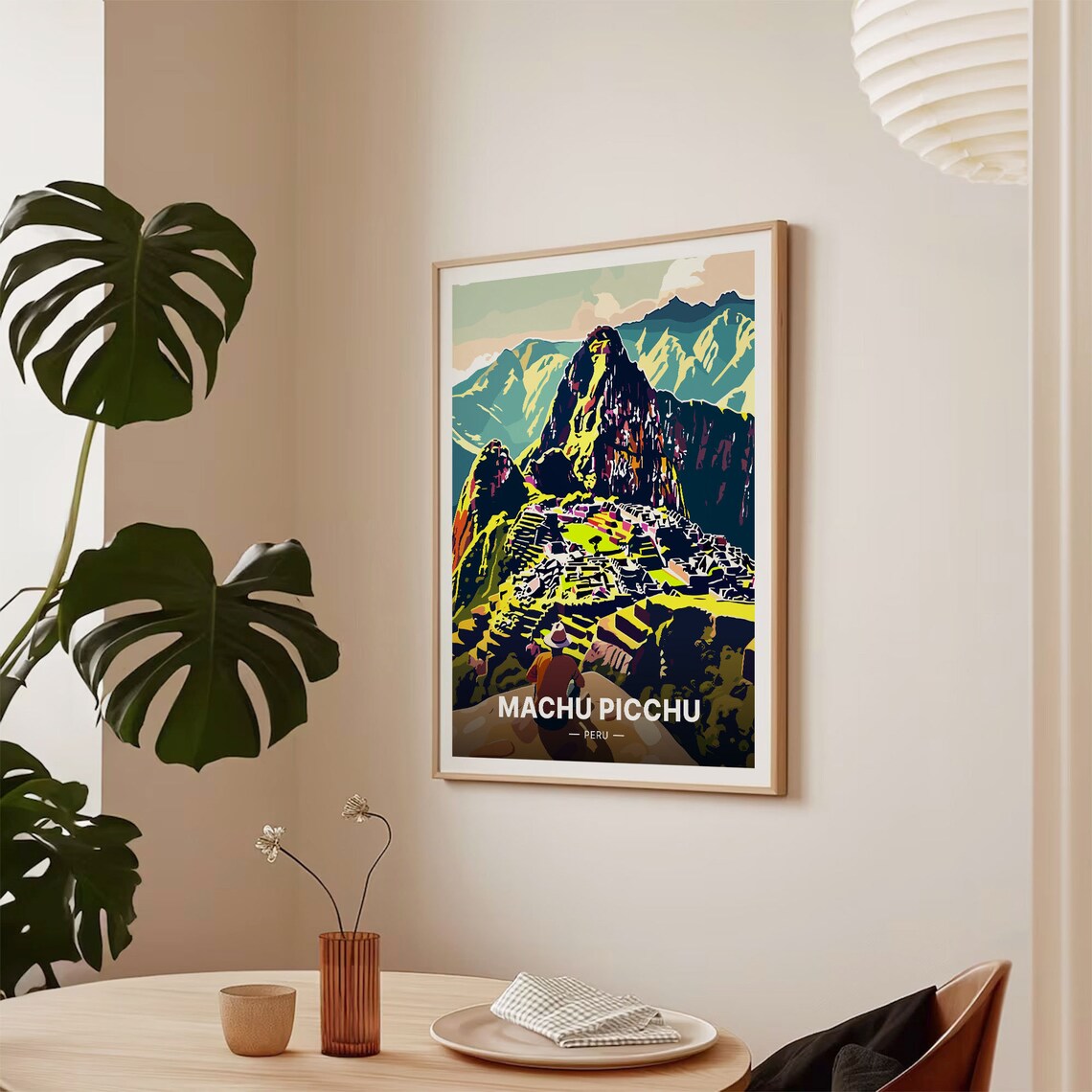 Machu Picchu Peru Travel Poster Inca Ruins Andes Terraces Explorer Art - Image 2