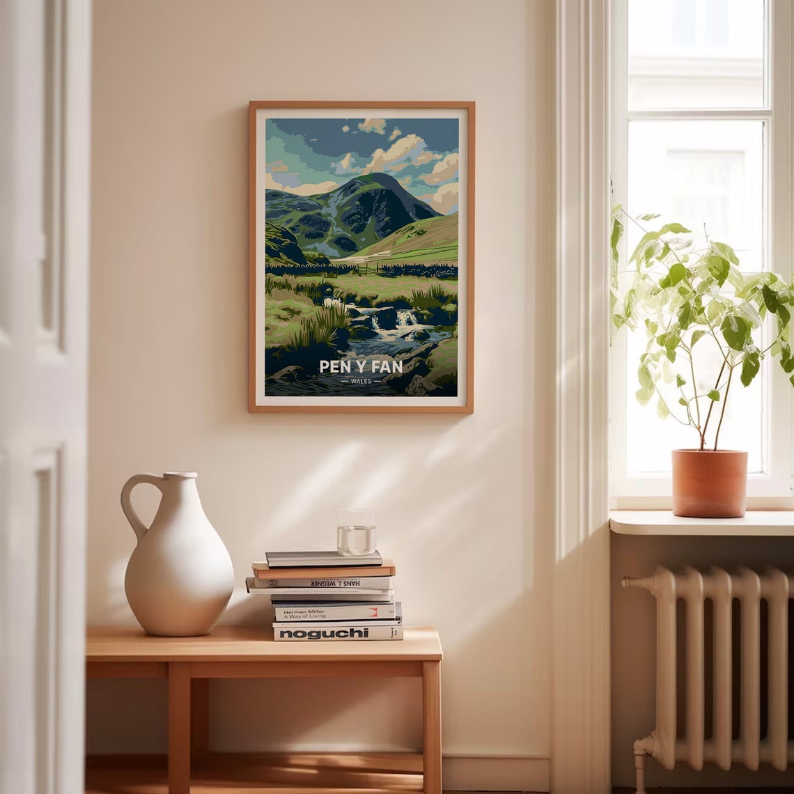 Pen Y Fan Wales Brecon Beacons Mountain Stream Valley Art Poster - Image 4