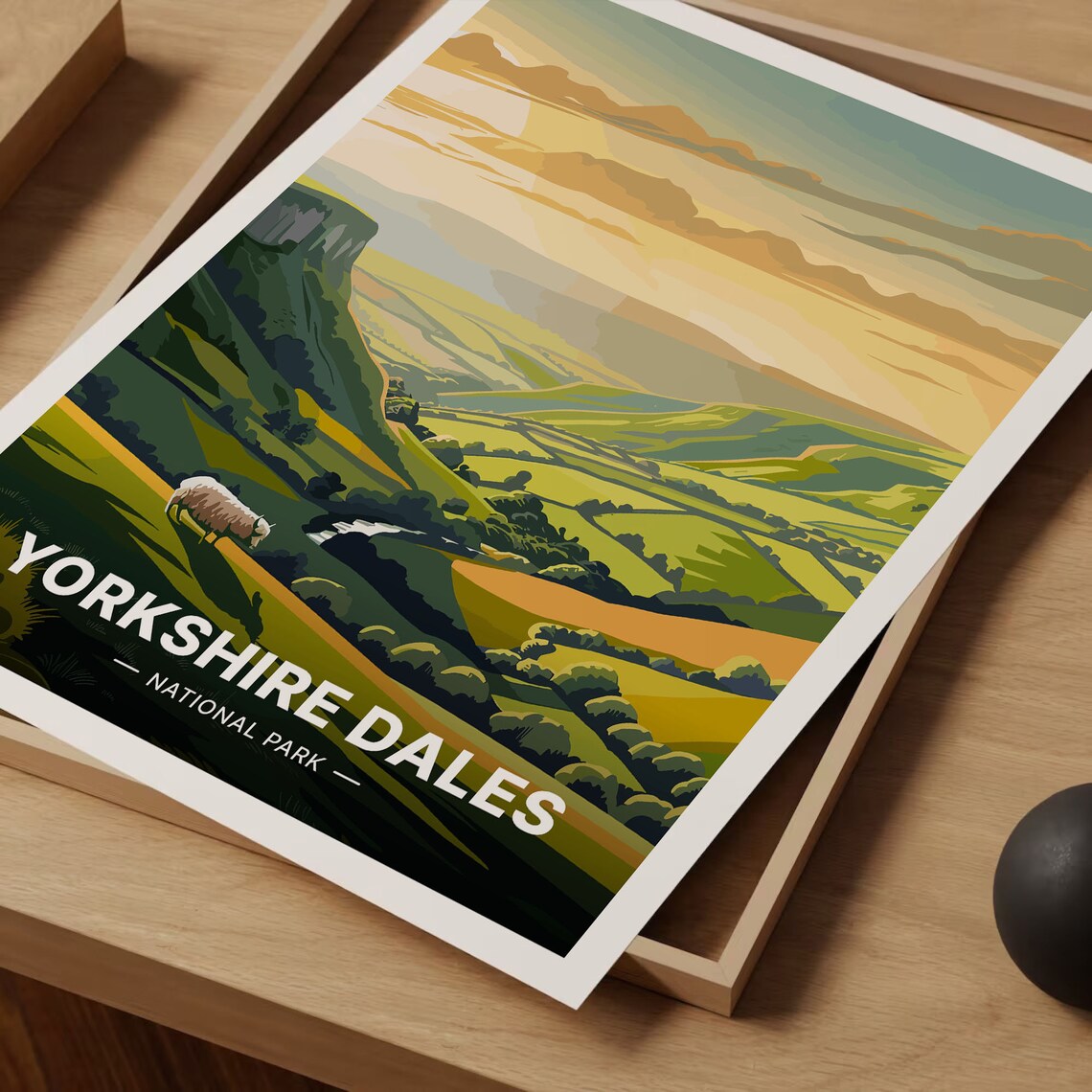 Yorkshire Dales National Park Travel Poster, England - Image 3