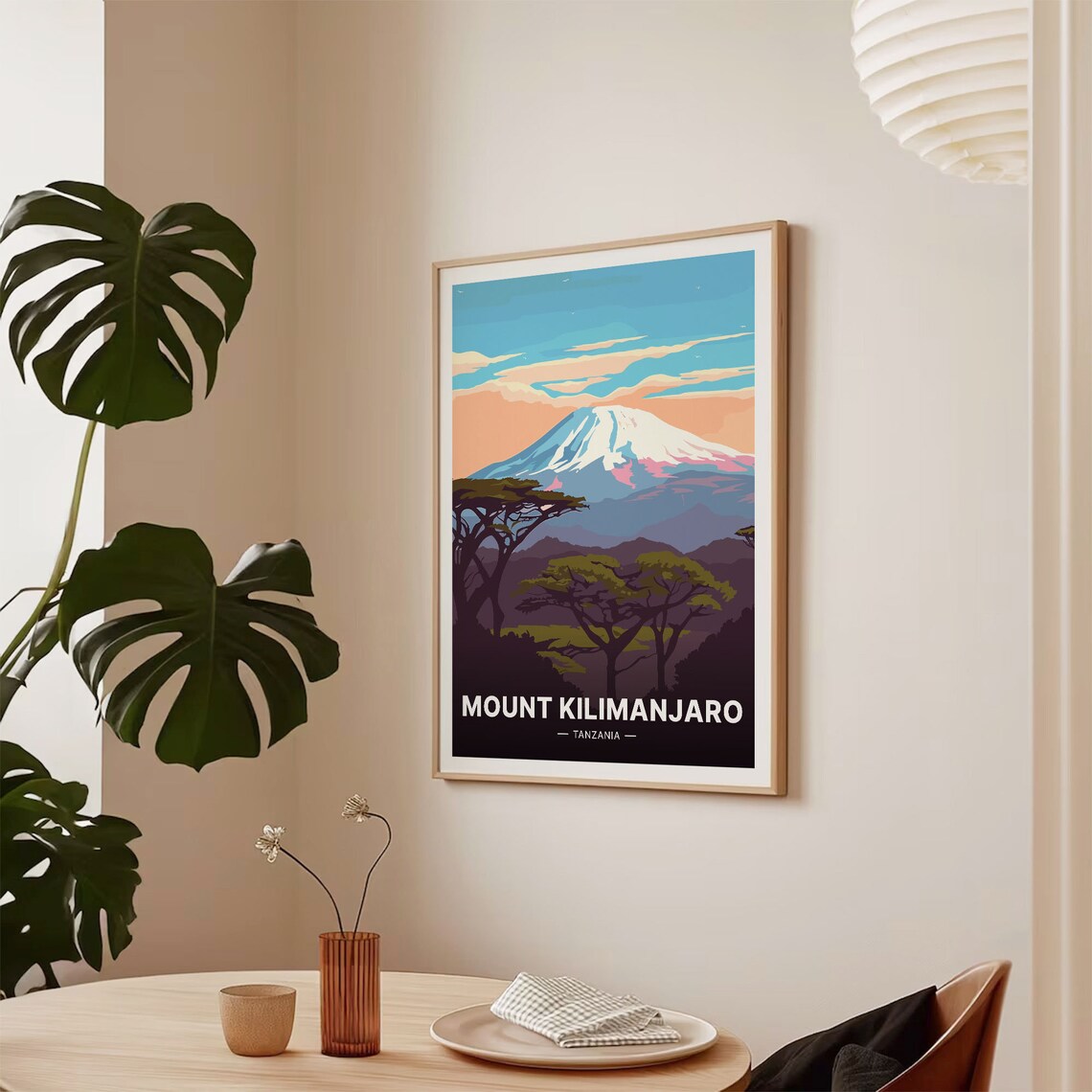Mount Kilimanjaro Tanzania Travel Poster, Adventure Theme - Image 2