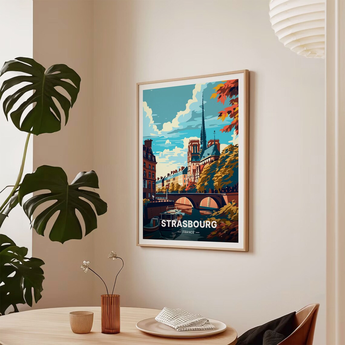 Strasbourg Travel Poster, France Cityscape Art Print - Image 2