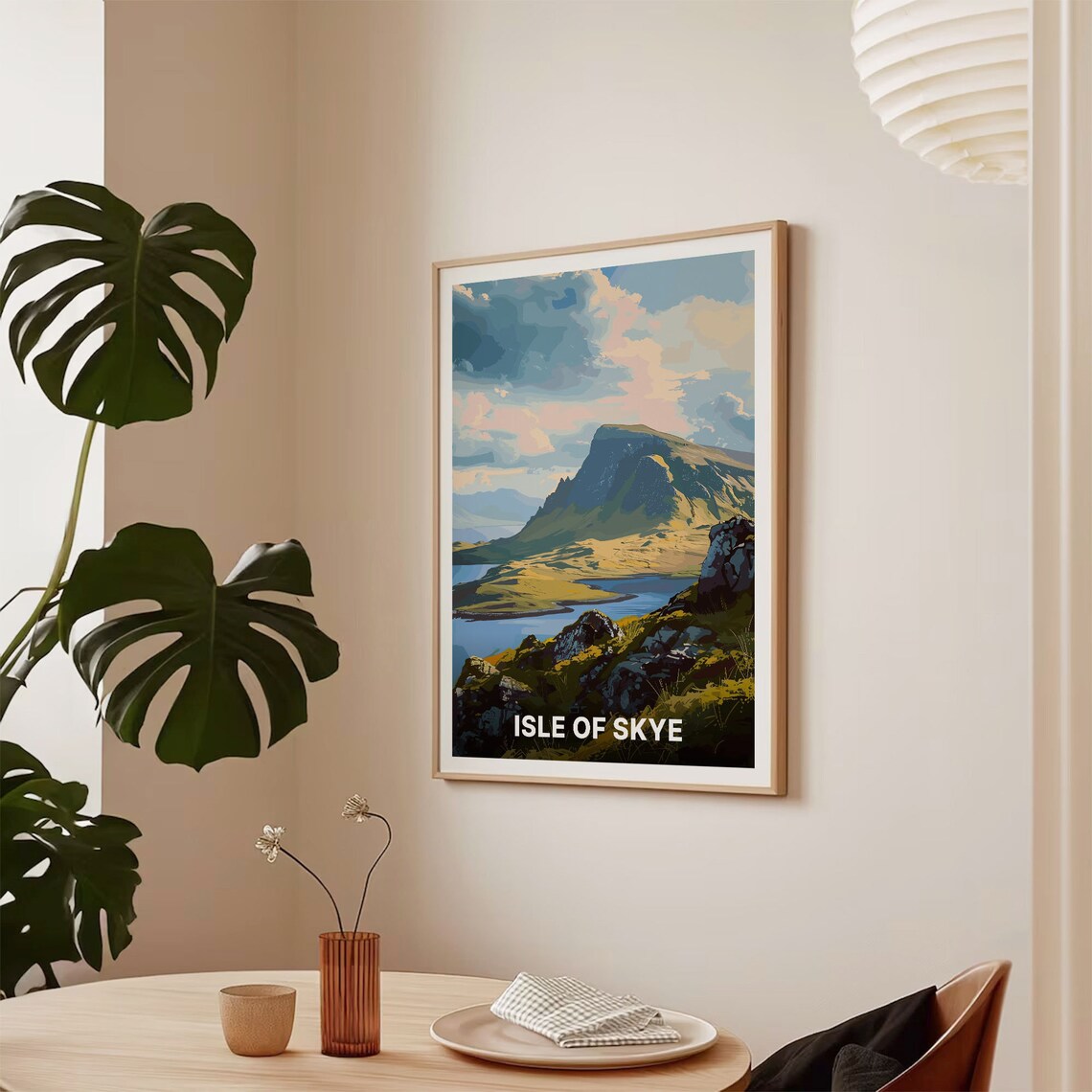 Isle Of Skye Travel Poster, Portree Scotland Landscape - Image 2
