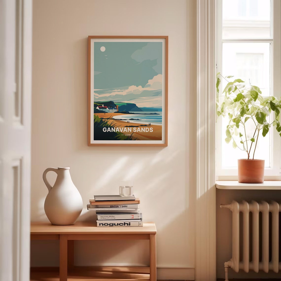 Ganavan Sands Oban Travel Poster Scottish Beach Moonlit Bay Art - Image 4