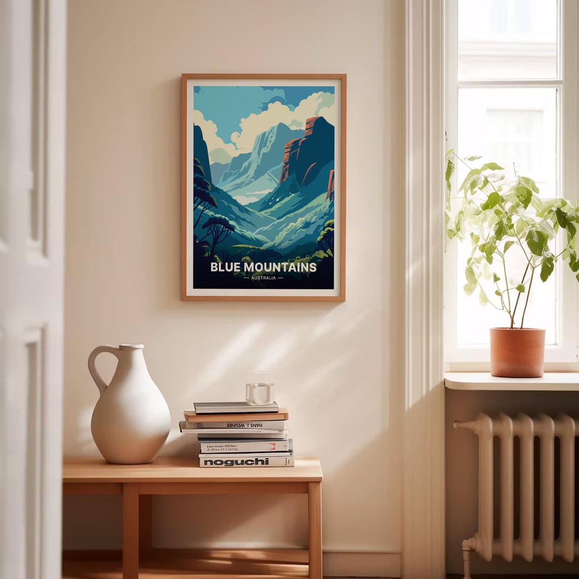 Blue Mountains Australia Rugged Peaks Vintage Nature Travel Poster - Image 4