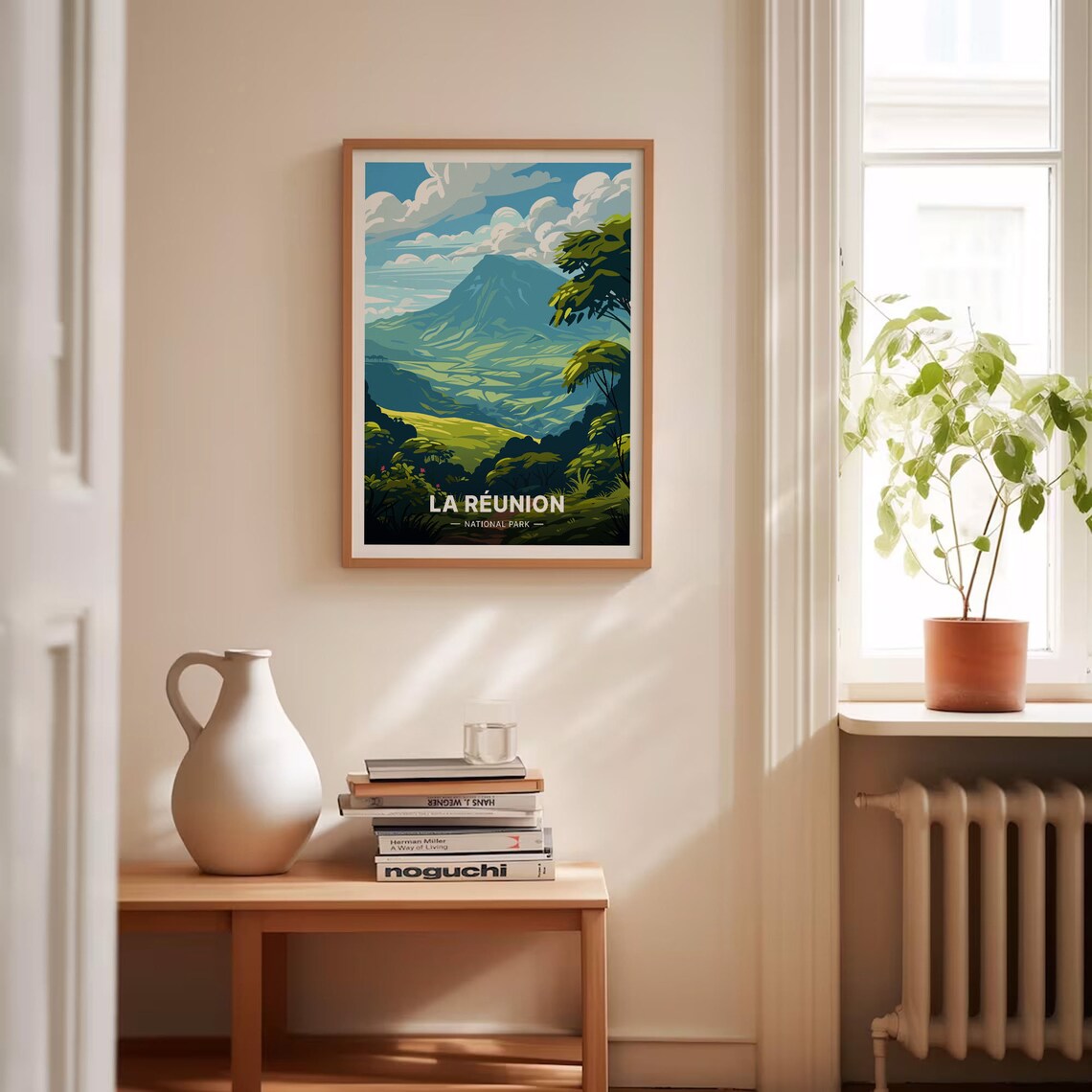 La Reunion National Park Volcano Rainforest Lush Green Travel Poster - Image 4