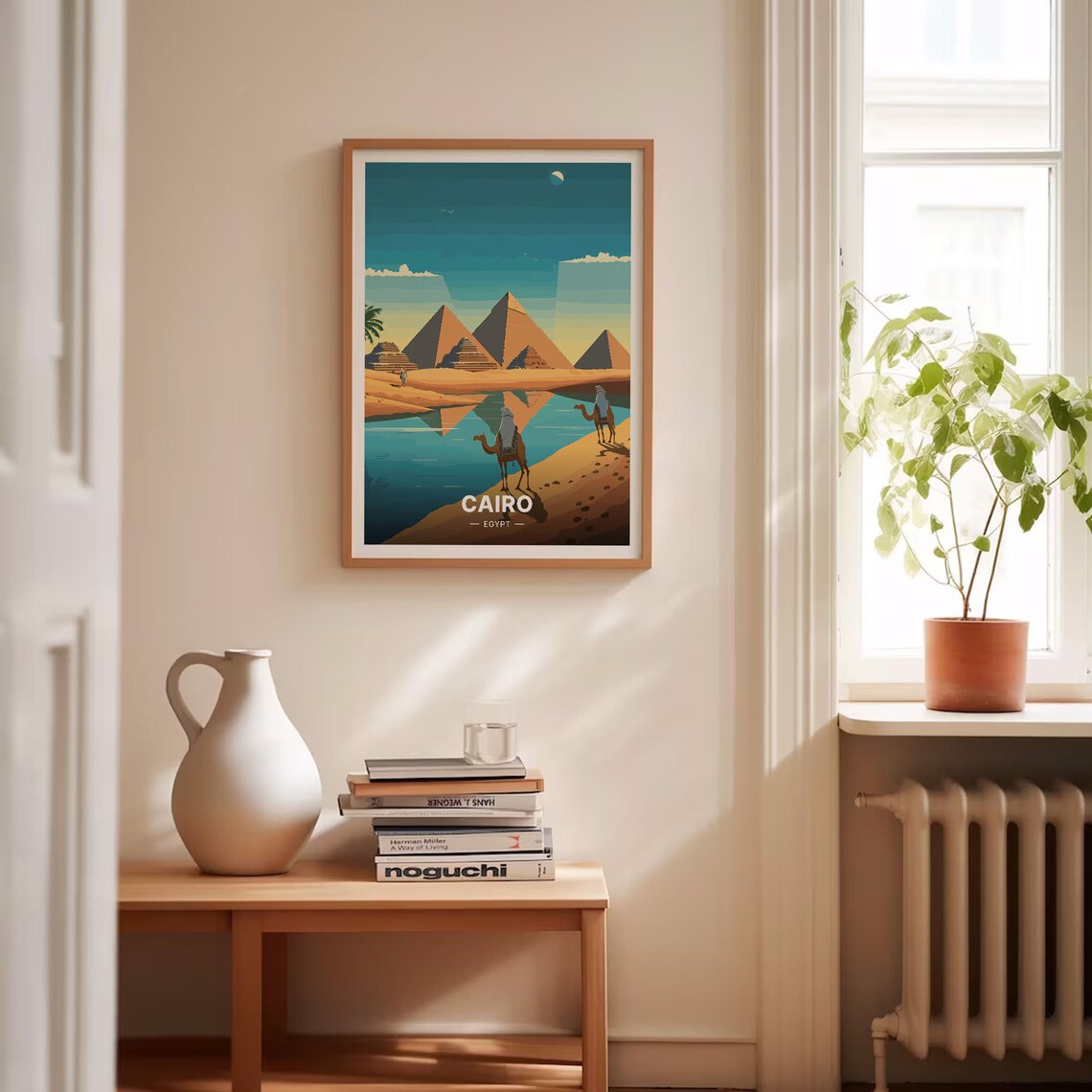 Cairo Egypt Travel Poster, Cityscape Art Decor - Image 4