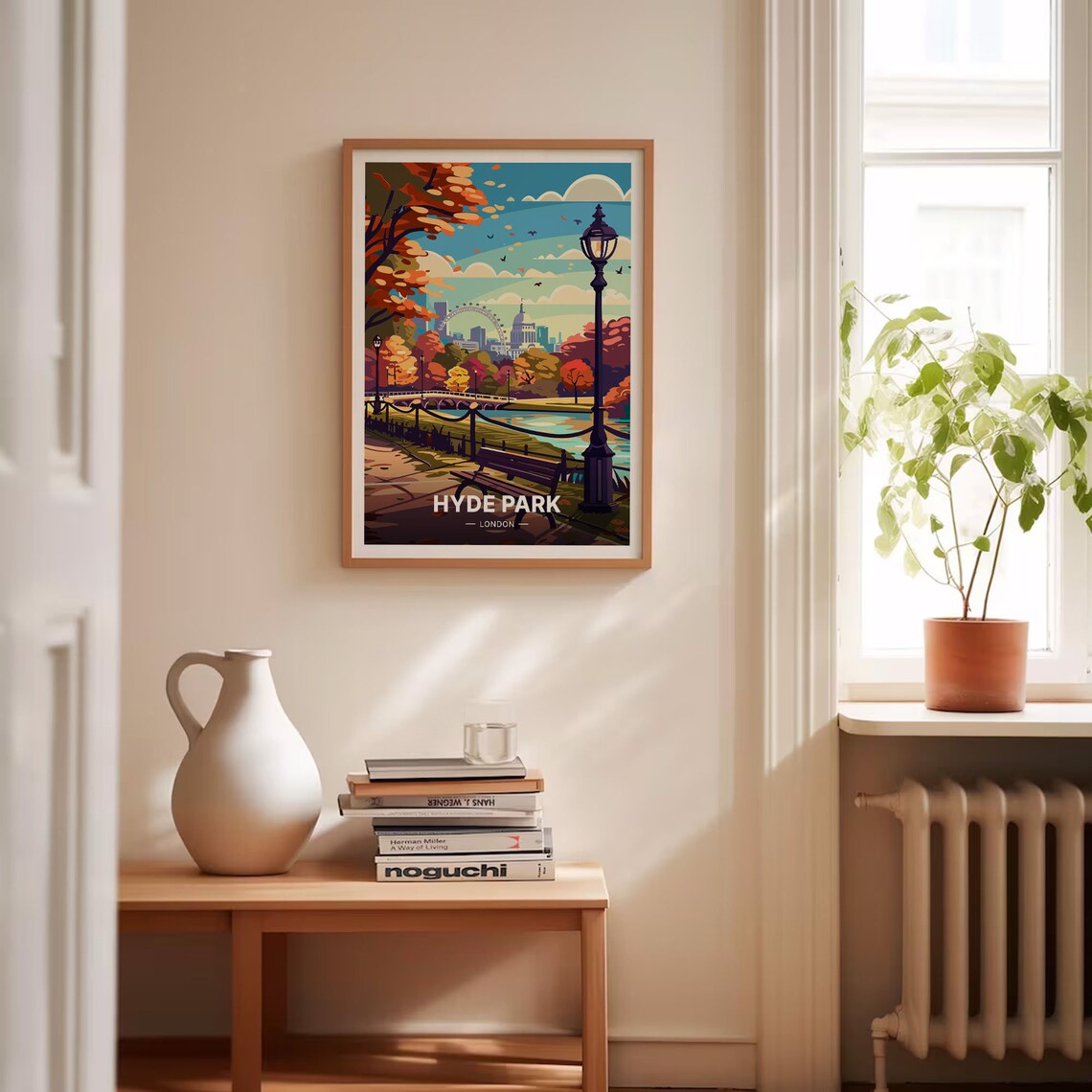 Hyde Park London Travel Poster, England Cityscape Art - Image 4