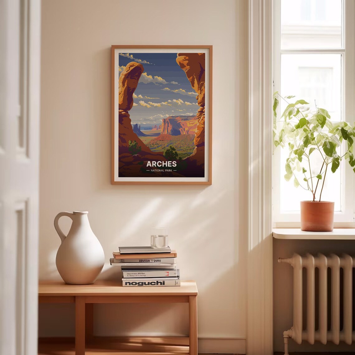 Arches National Park Retro Travel Poster Print - Image 4