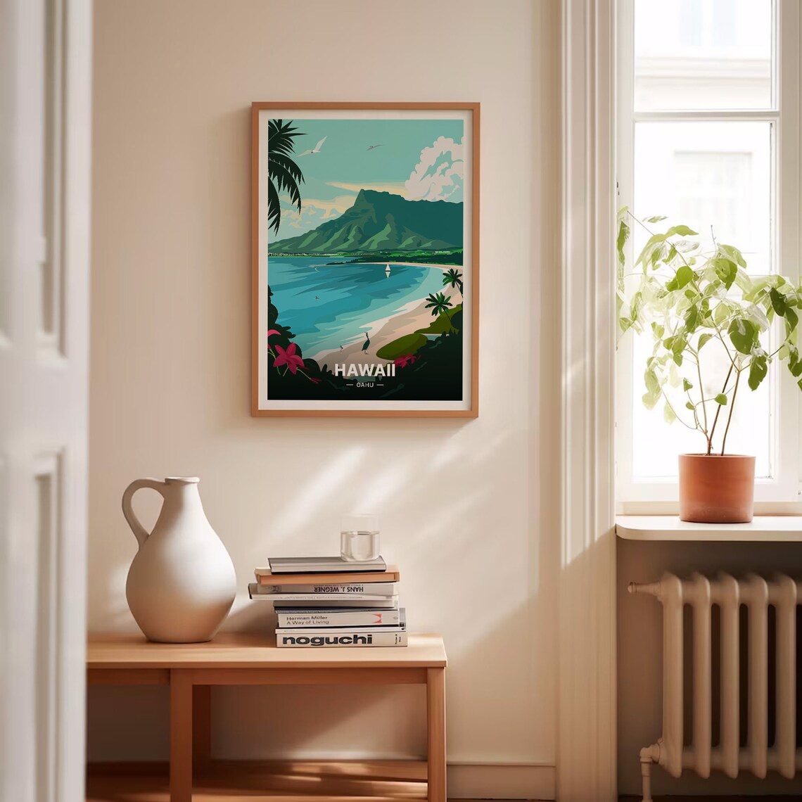Hawaii Travel Poster, Oahu and Honolulu Travel Poster - Image 4