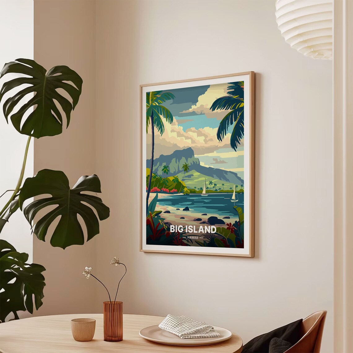 Hawaii Big Island Travel Poster, Home Office Art Print - Image 2