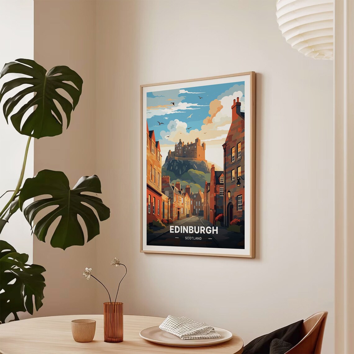 Edinburgh Cityscape Home Office Wall Art Print - Image 2