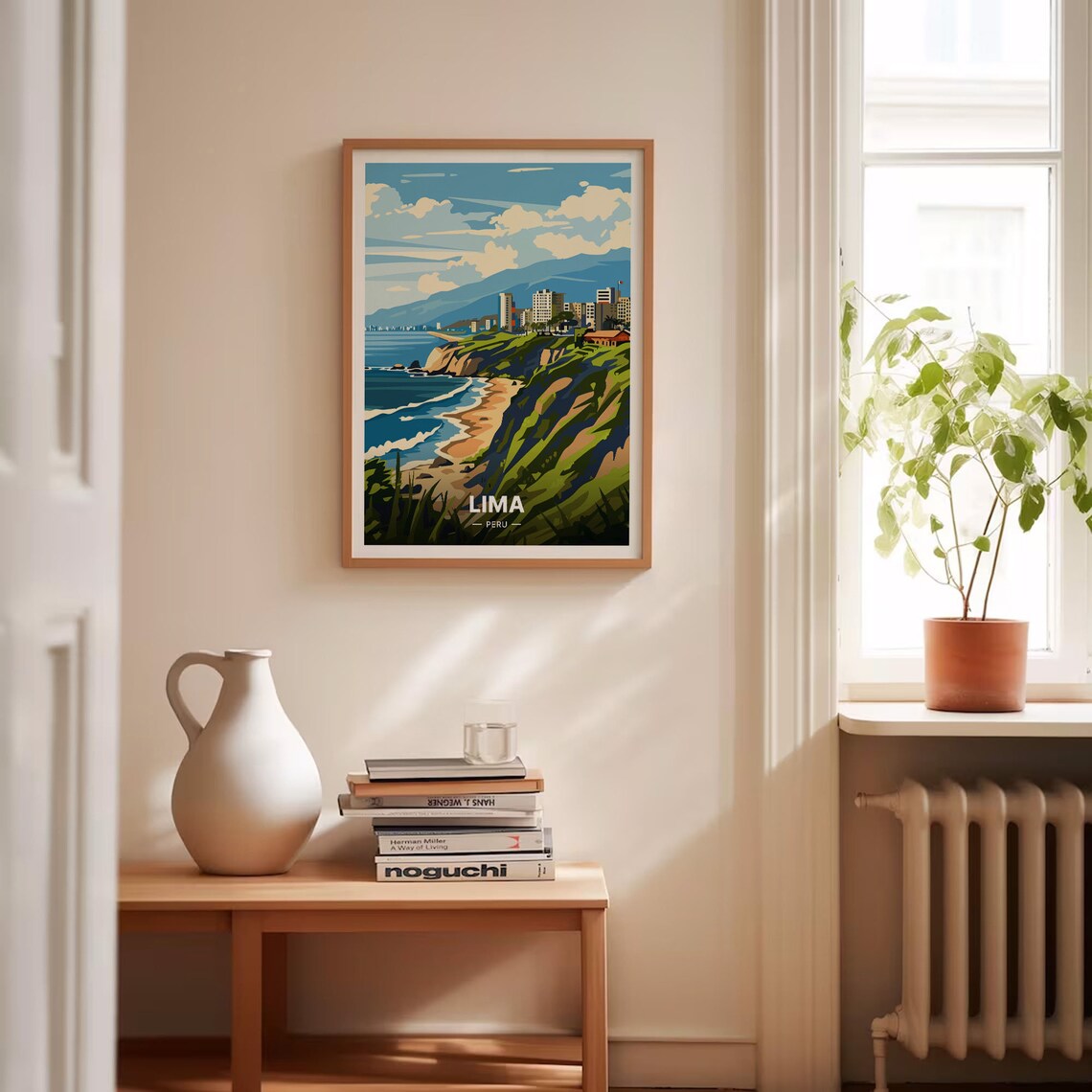 Lima Cityscape Travel Poster, Peru Art Print - Image 4