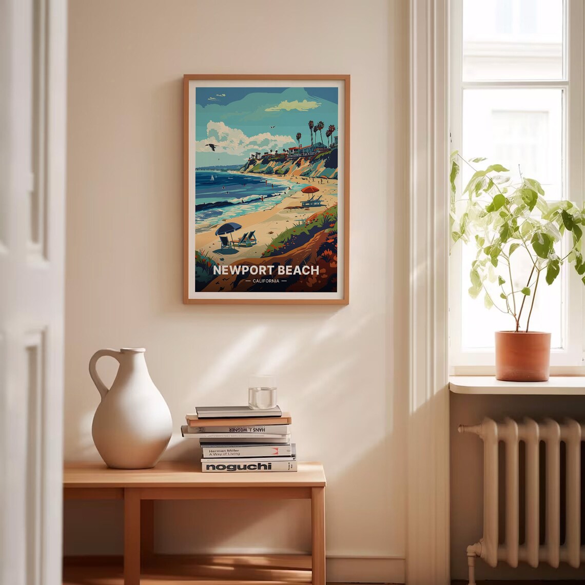 Newport Beach California Coastal Travel Poster - Image 4