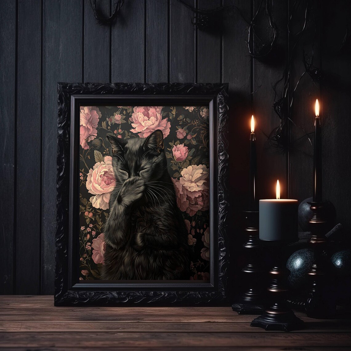Funny Cat Bathroom Toilet Humor Art Print, Cat Lover - Image 3