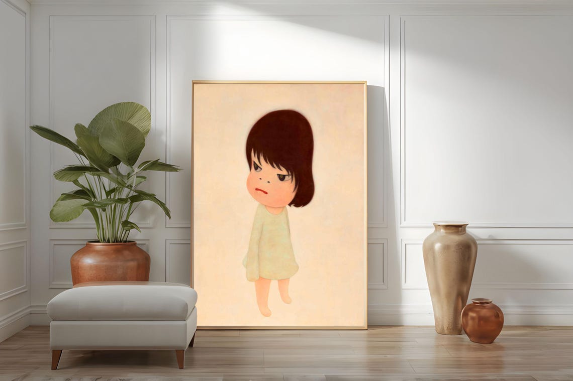 Yoshitomo Nara Missing In Action Defiant Pouting Girl Poster - Image 3