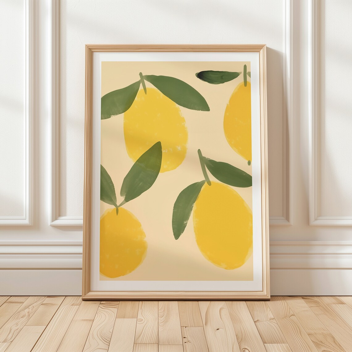 Lemon Art Print, Minimalistic Kitchen Wall Decor - Image 2