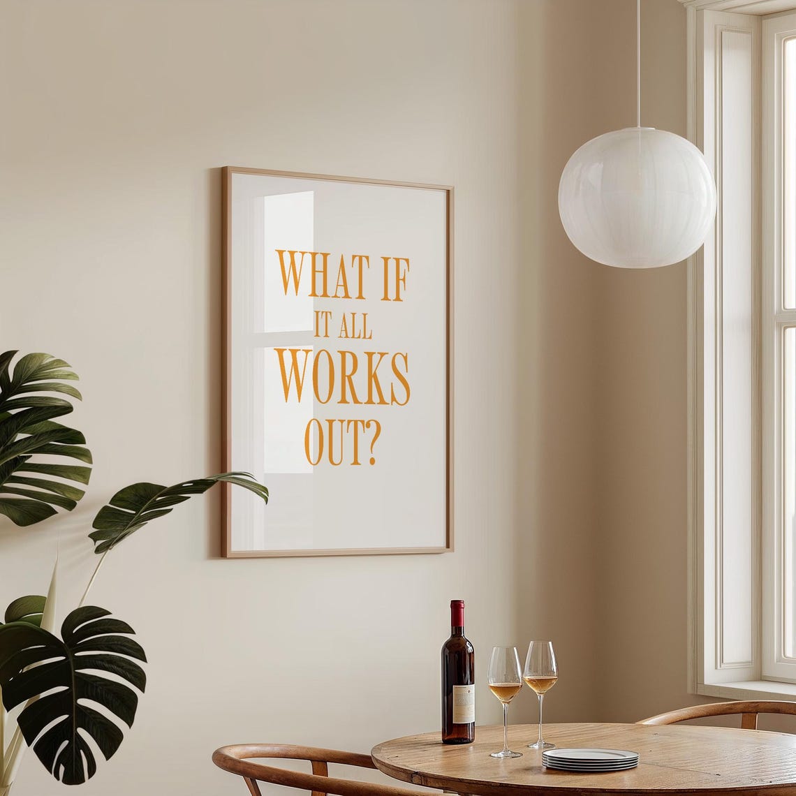 Motivational Wall Art Home Office Decor Positive Affirmation Print Mindset Quote Anxiety Relief Gift Modern Workspace Decor Inspirational - Image 3