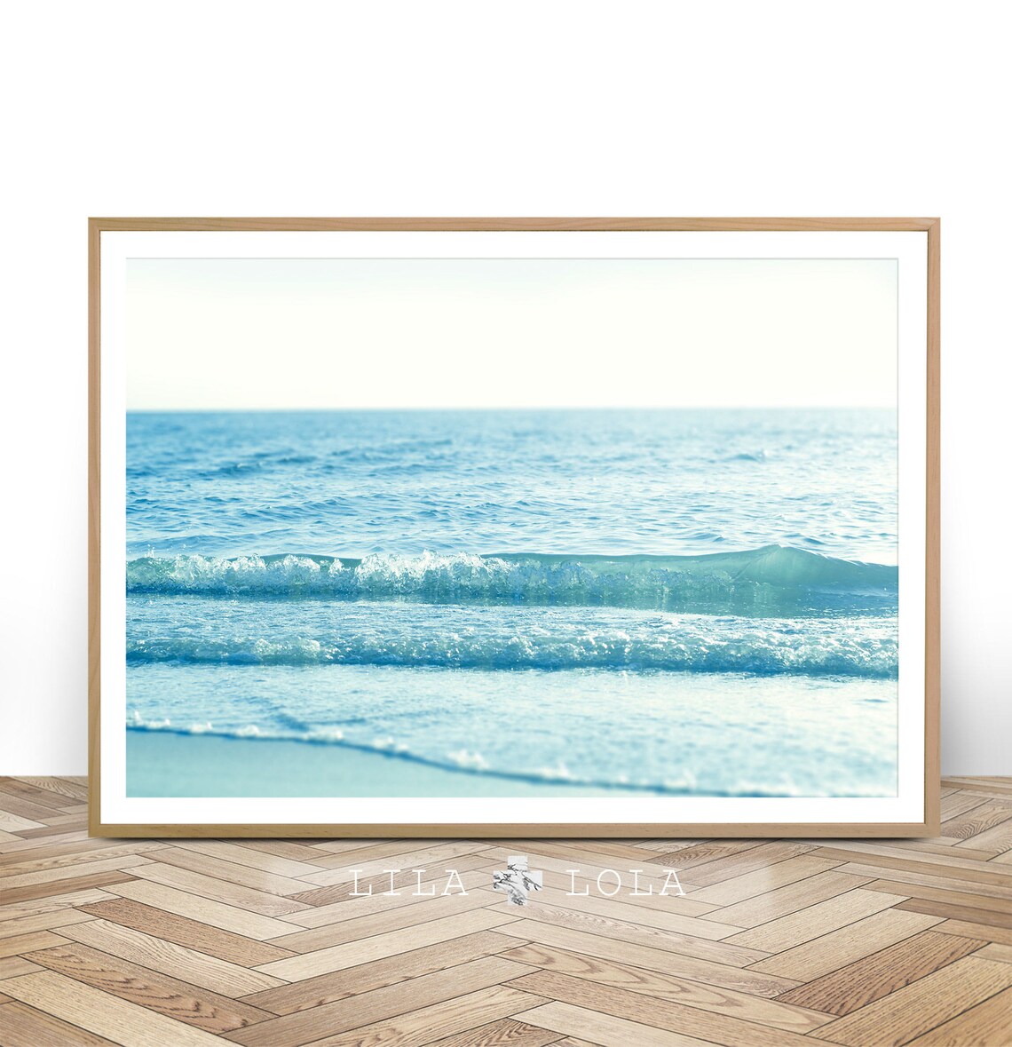 Coastal Beach Photography Print, Ocean Waves
