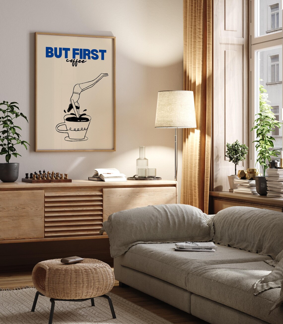 But First Coffee Poster, Kitchen Wall Art Print - Image 2