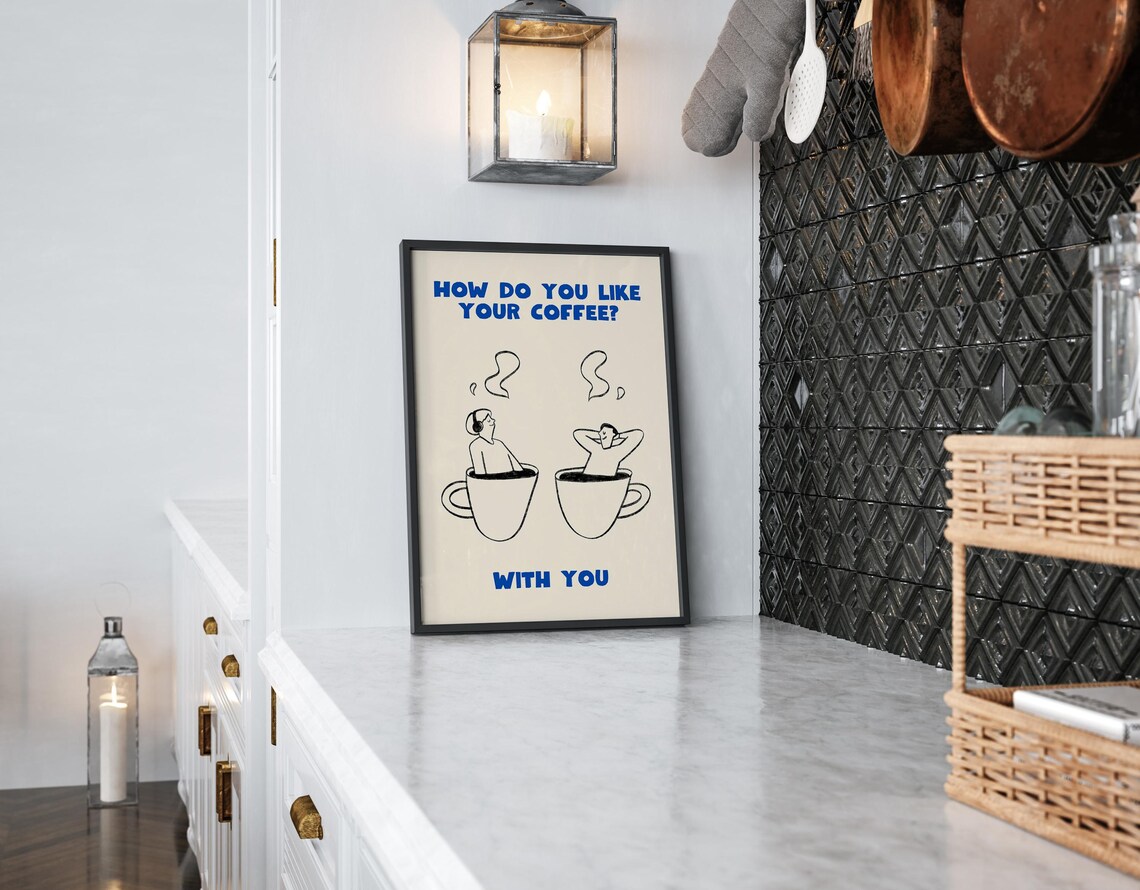 How Do You Like Your Coffee? Kitchen Wall Art Print - Image 2