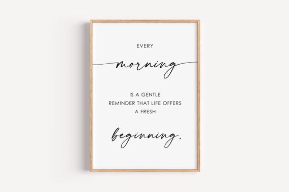 Morning Sign Wall Decor Bedroom Women Art Above Bed