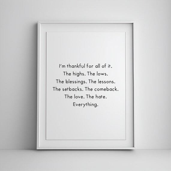 Positive Affirmation Wall Art Mental Health Poster Therapy Office Decor Quotes