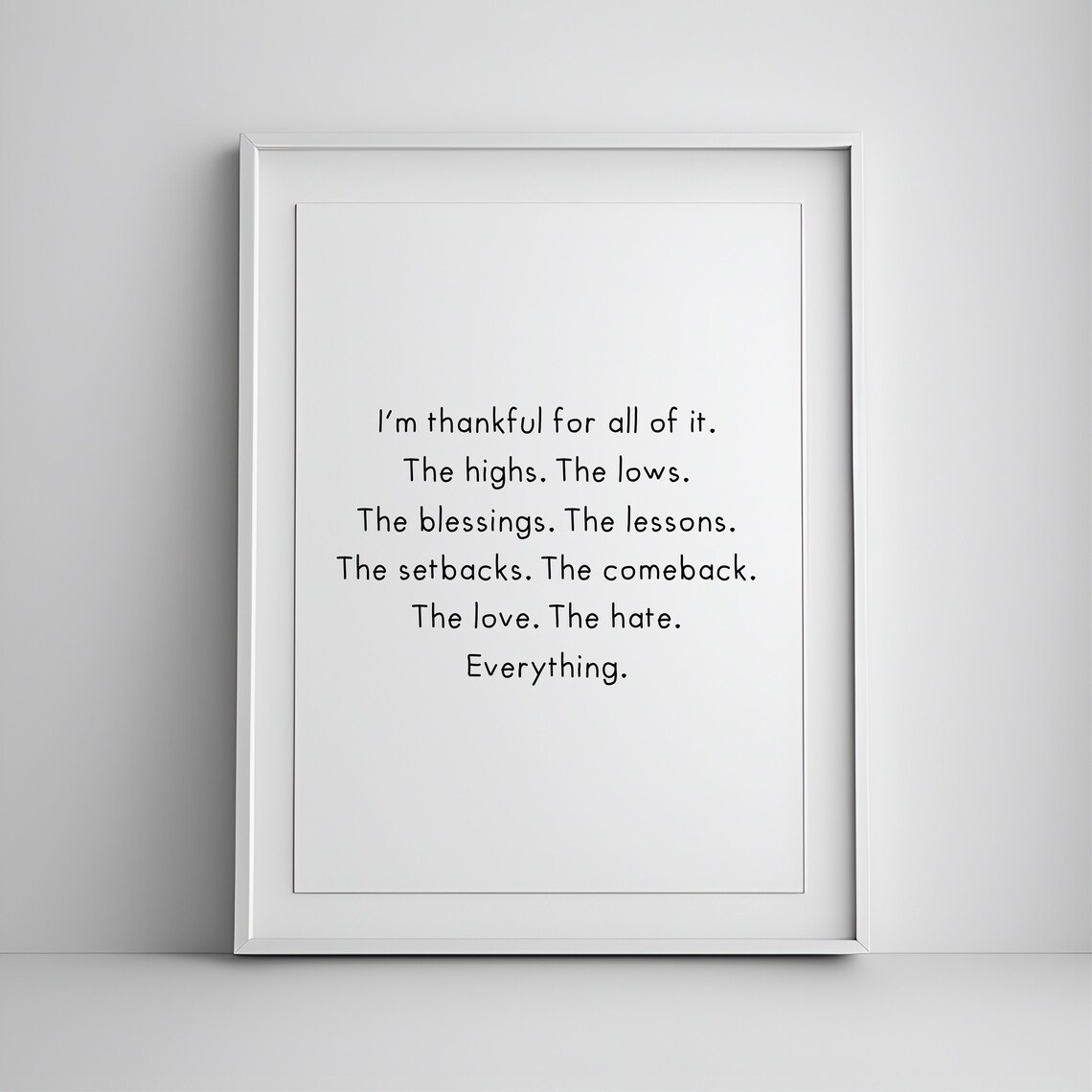Positive Affirmation Wall Art Mental Health Poster Therapy Office Decor Quotes