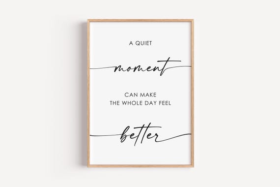 Meditation Wall Inhale Exhale Decor Claiming Art Calm Corner Poster Therapy Mental Health