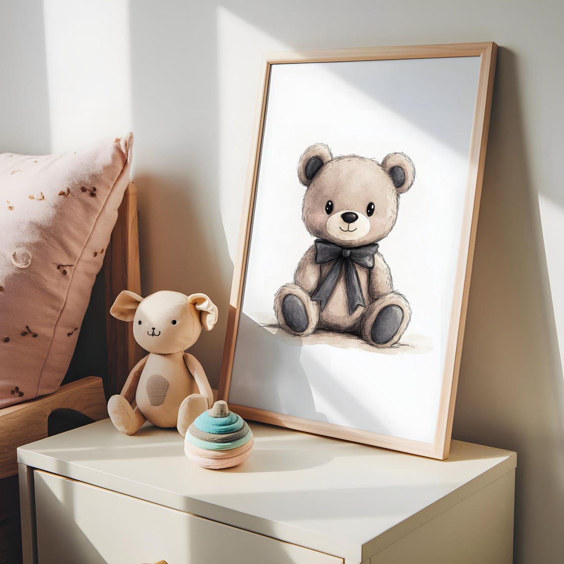 Teddy Bear Nursery Art Print