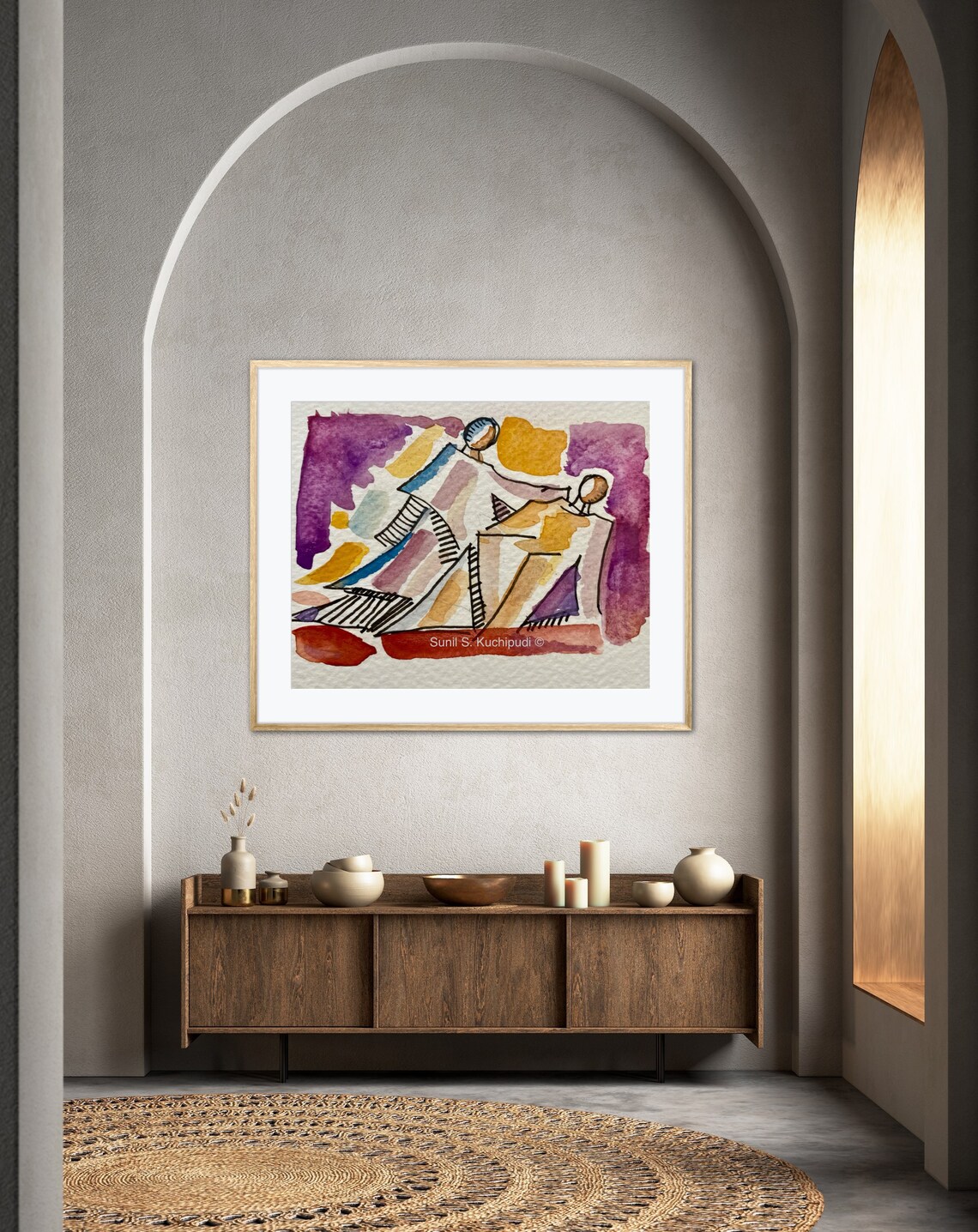 Good Samaritan Original Abstract Christian Art Print - Image 3