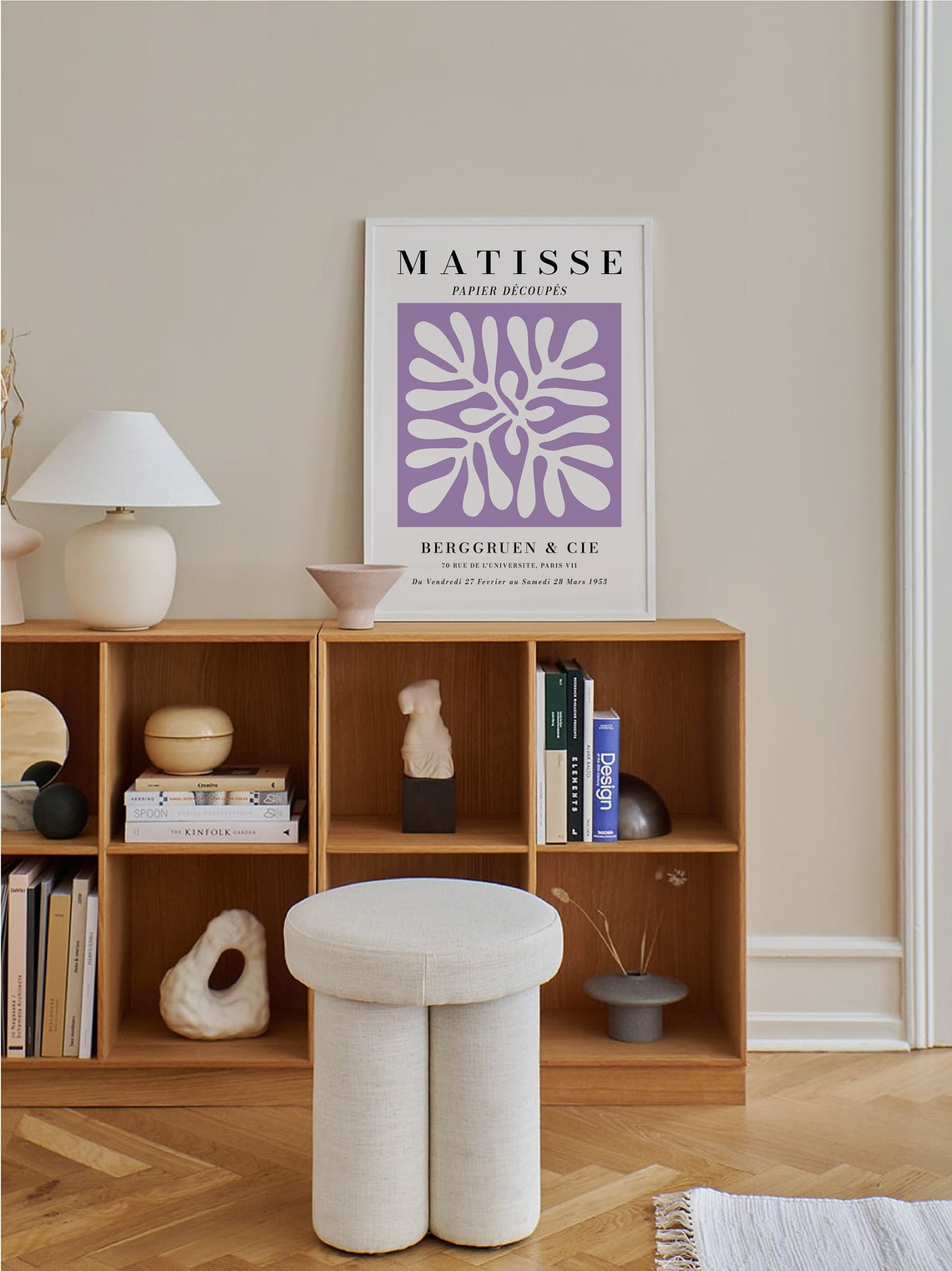 Henri Matisse Papier Decoupes Lavender Exhibition Cut Out Art Poster - Image 3