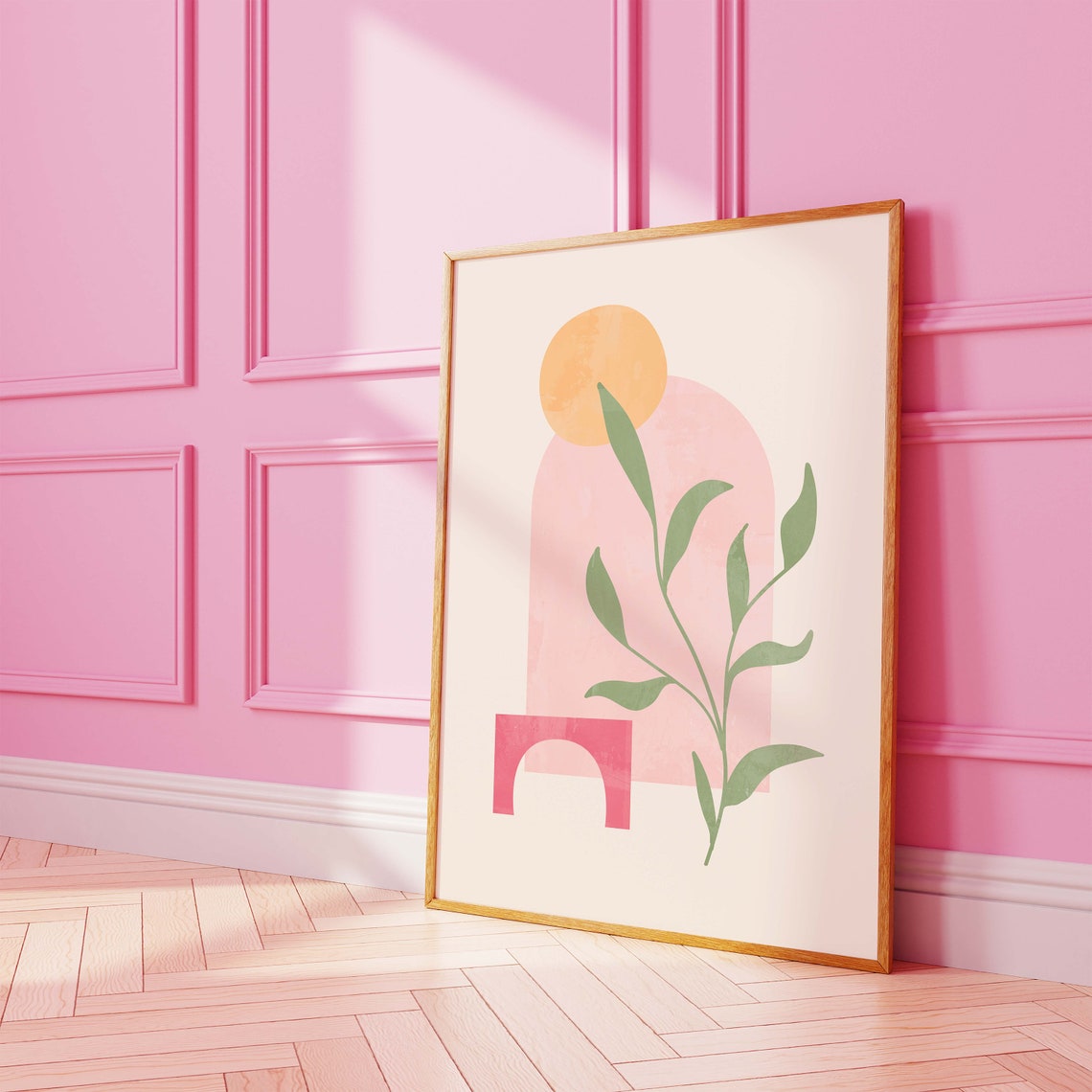 Boho Botanical Print Art Cute Botanical Wall Art Cute Trendy Wall Art - Image 5