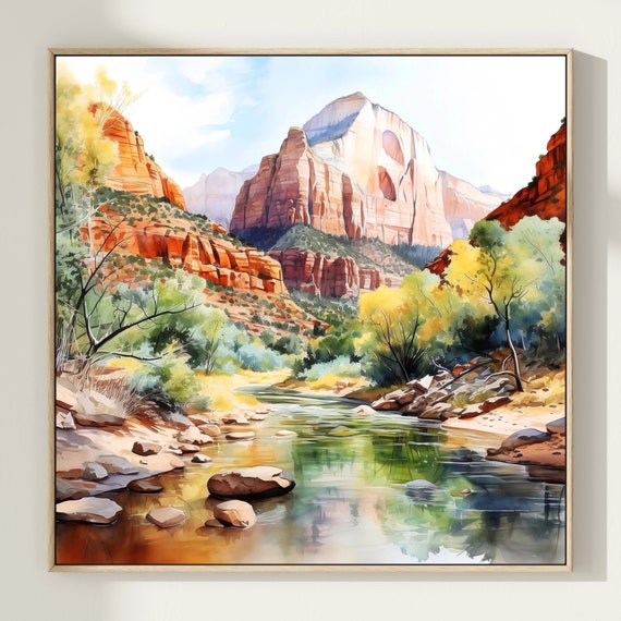 Zion National Park - Watercolor Art