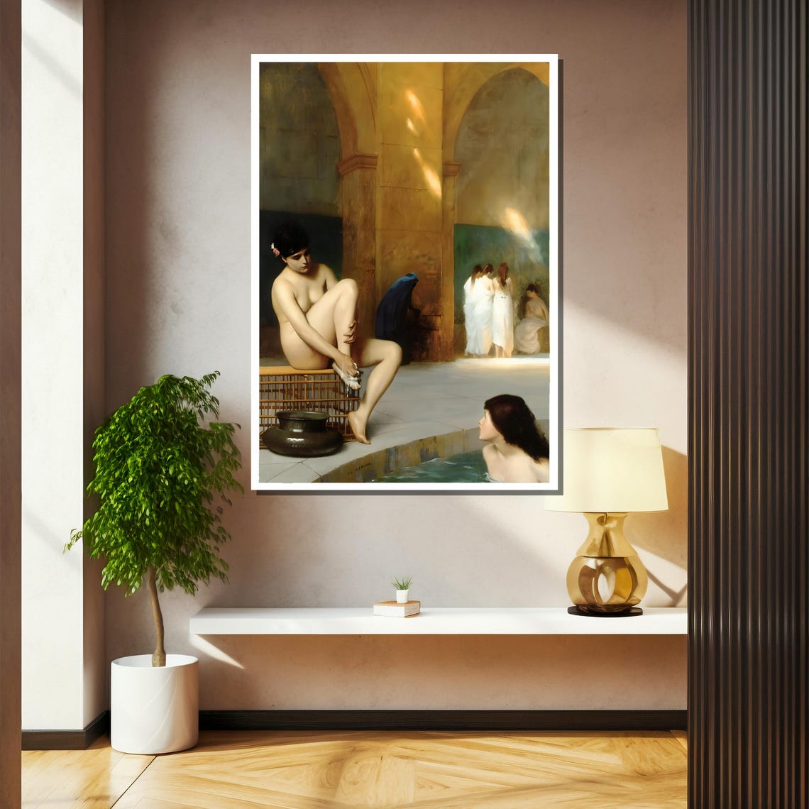 Jean-Leon Gerome Moorish Turkish Bath Classical Painting Poster - Image 2