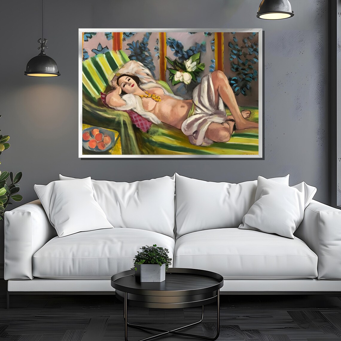 Henri Matisse Reclining Odalisque With Magnolias Fauvist Poster - Image 3