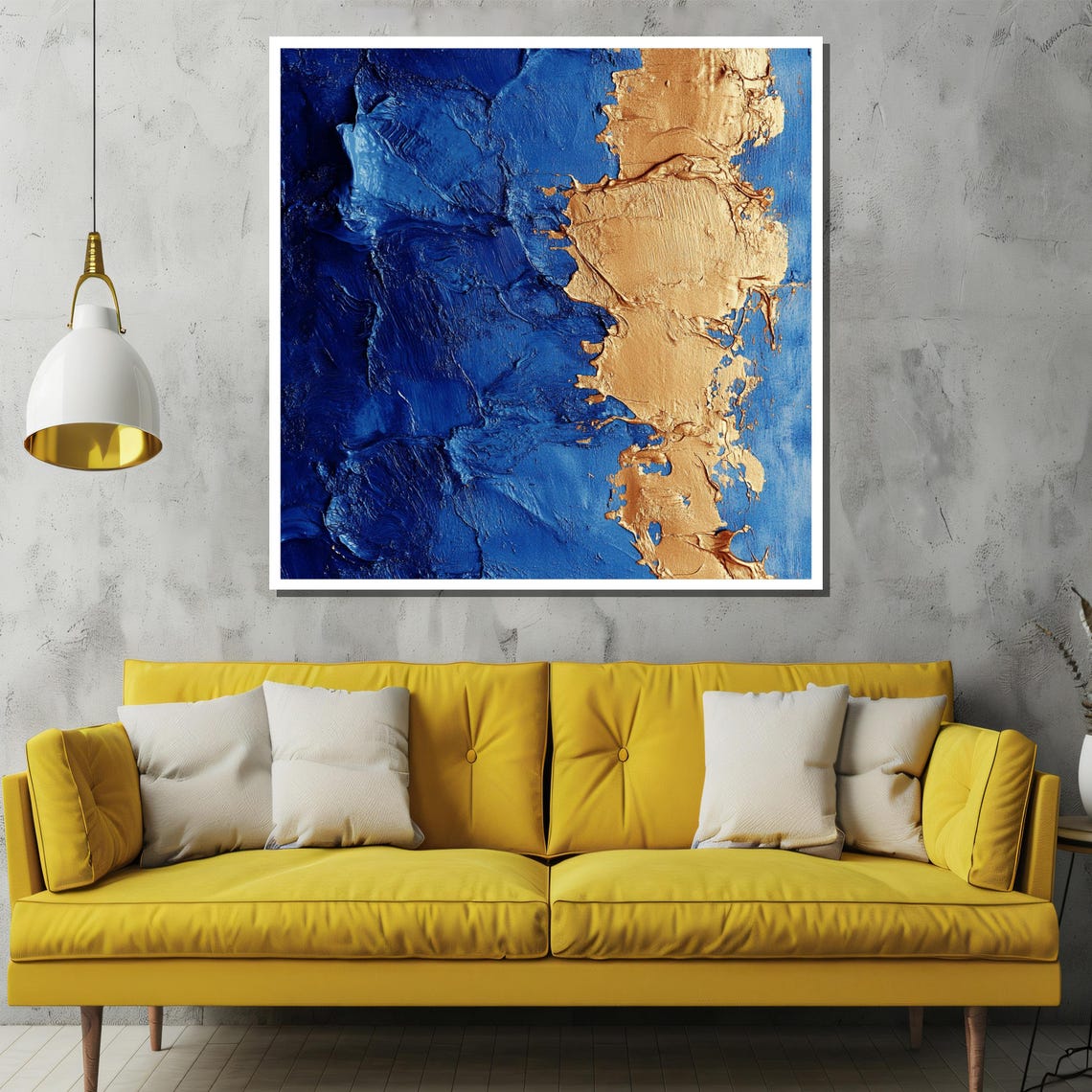 Expressionist Abstract Portrait With Vibrant Colors And Bold Brushstrokes Contemporary Art - Image 2