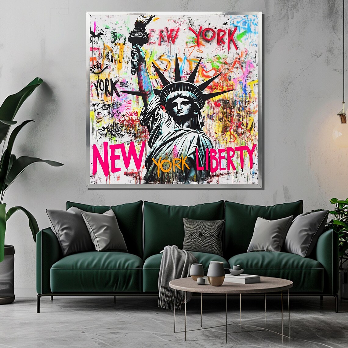 Statue Of Liberty Colorful Graffiti New York City Pop Art Poster - Image 3