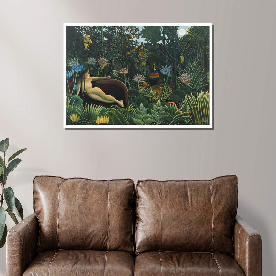 Henri Rousseaus The Dream Exotic Jungle Painting Surreal And Symbolic Art Gift For Nature And Fantasy Lovers - Image 2