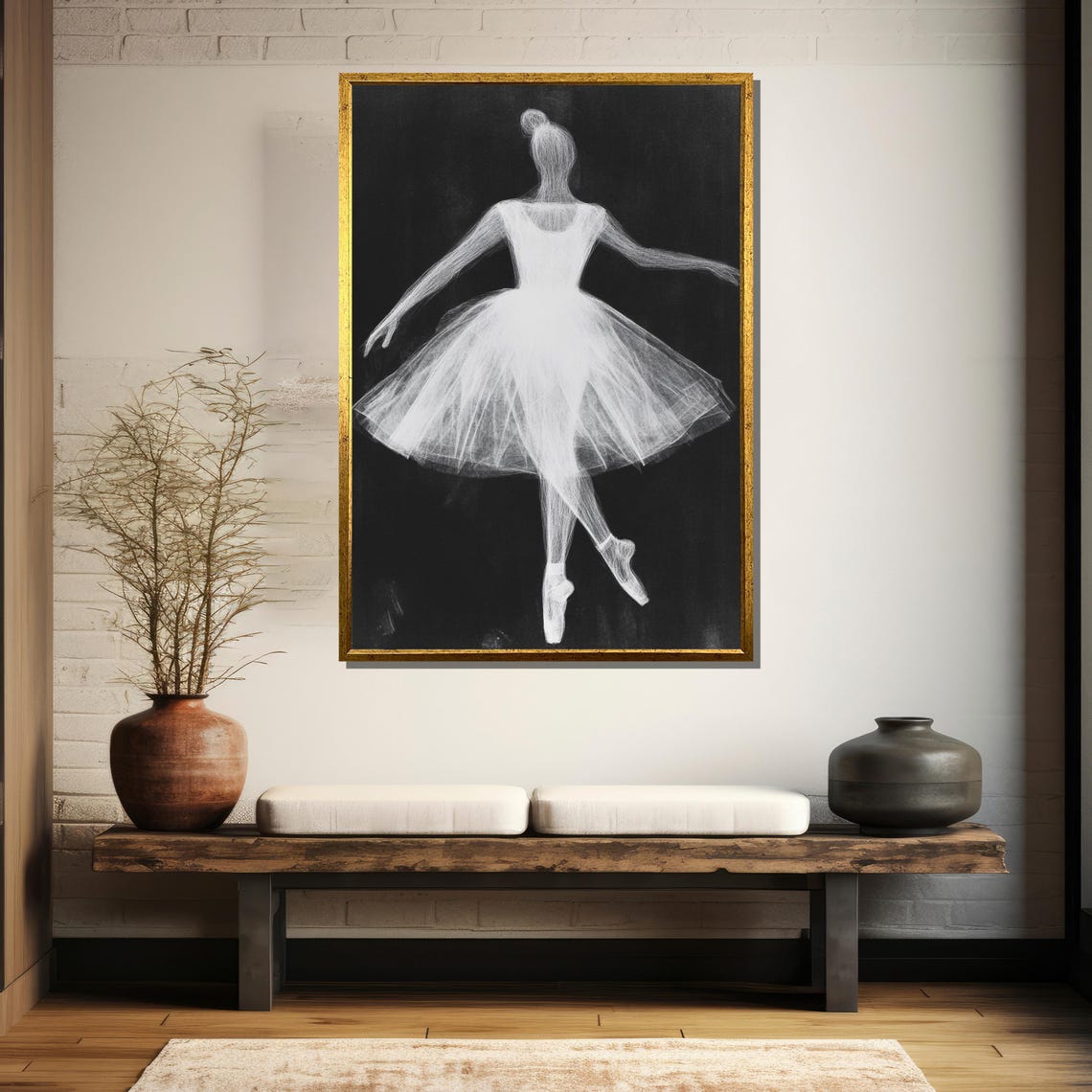 Graceful Ballerina Painting Elegant Dance Inspired Wall Art Gift For Ballet Lovers And Home Decor - Image 5