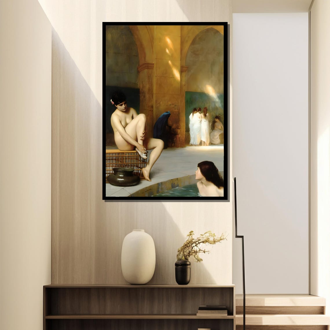 Jean-Leon Gerome Moorish Turkish Bath Classical Painting Poster - Image 4