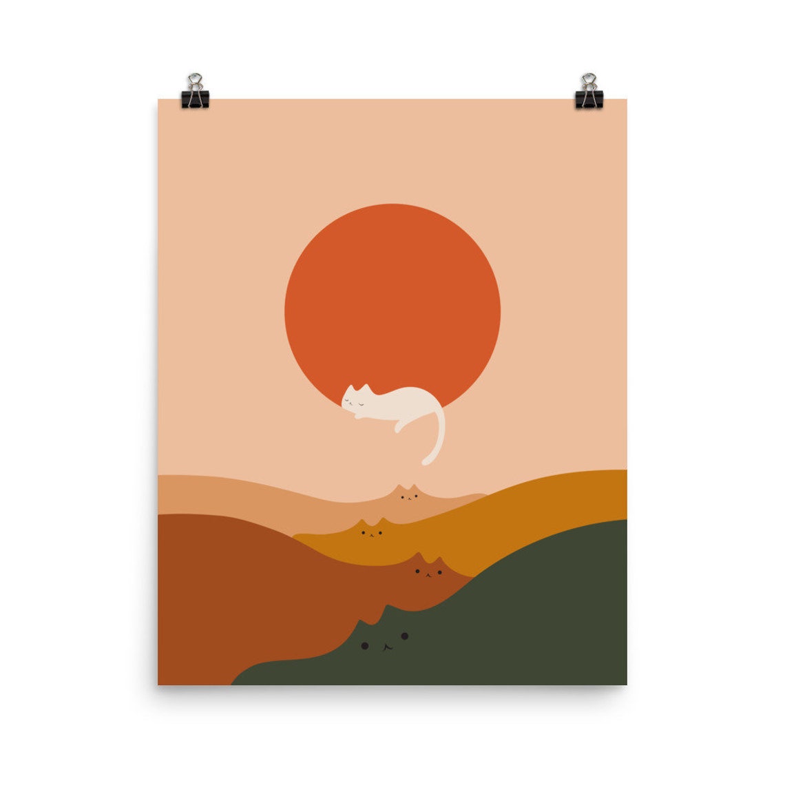 Cat Landscape 127 Art Print
