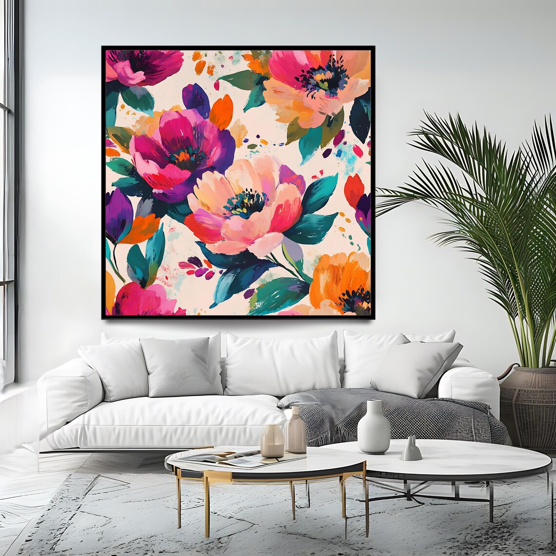 Bold Floral, Modern Botanical Wall Art Print - Image 4