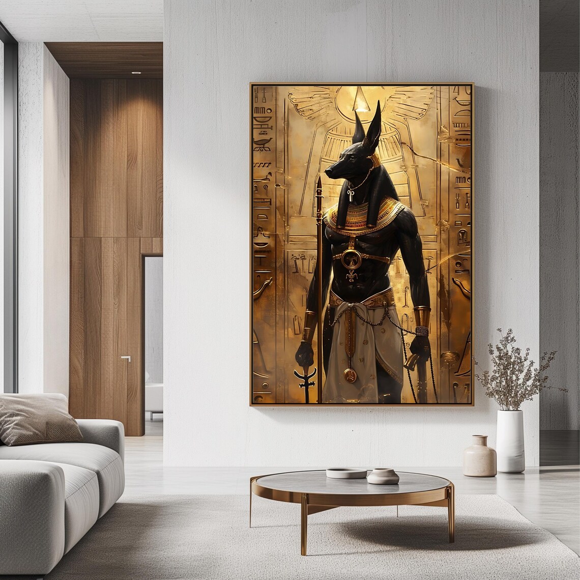 Anubis Egyptian God Art Print, Ancient Egypt Decor - Image 3