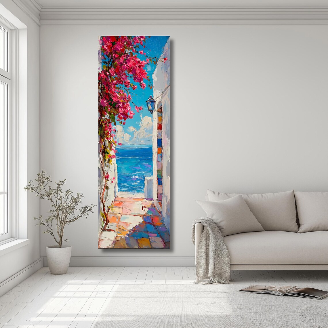 Santorini Greek Island Coastal Travel Poster Print - Image 2