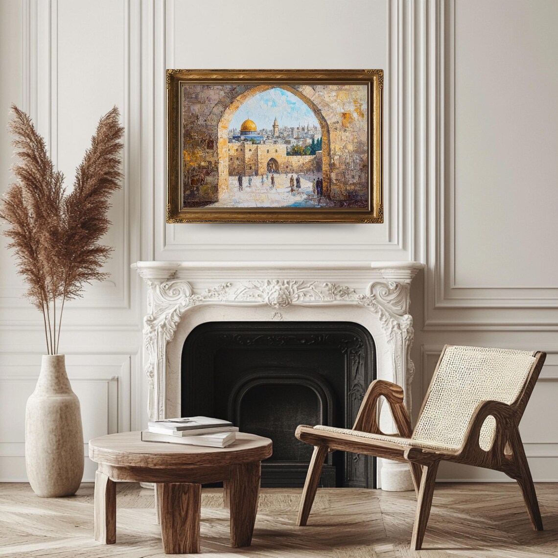 Dome Of The Rock Stone Arch View Jerusalem Old City Golden Dome Poster - Image 3