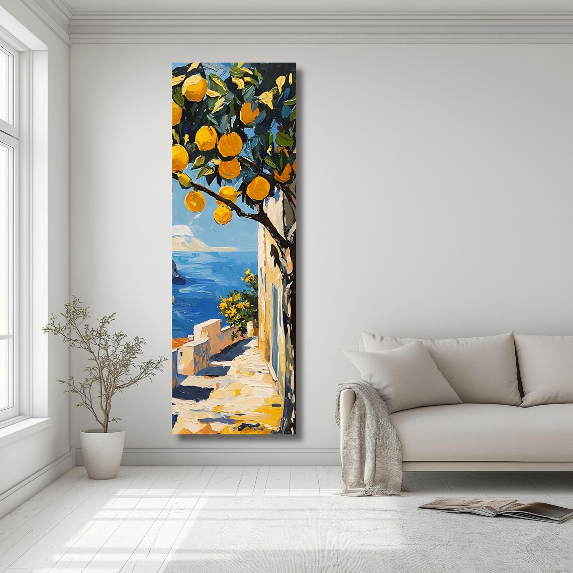 Amalfi Coast Lemon Travel Poster, Italian Art Print - Image 2